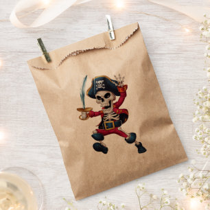 Sacolinha Esqueleto Dabbing Pirata Halloween Crianças Jolly