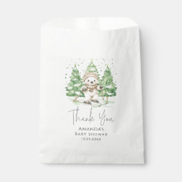 Sacolinha Esqui No Chá de fraldas De Inverno De Feliz