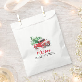 Sacolinha Está frio fora do Chá de fraldas Red Truck de inve