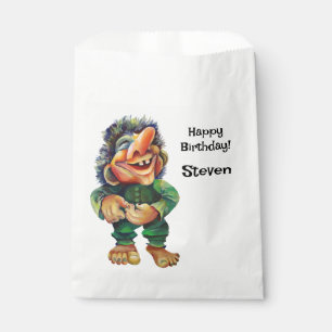 Sacolinha Estandinava - Troll Engraçado Ilustração de Aquare