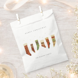 SACOLINHA ESTOQUES ELEGANTES DO KRAFT RED STAR STAR CHIRSTMA