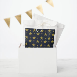 Sacolinha Estrelas Douradas em Azul Naval – Elegante e Atemp
