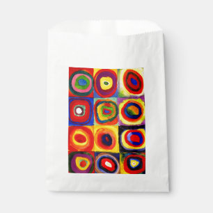 Sacolinha Estudo de cor de Kandinsky Quadrados Círculos Arte