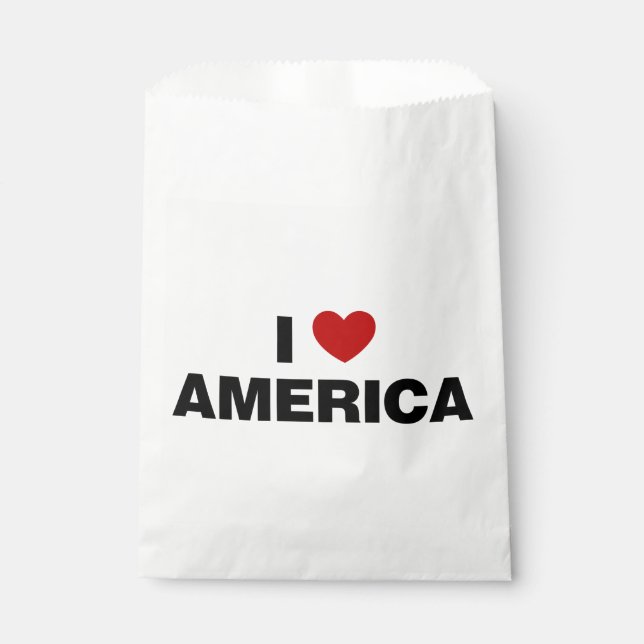 Sacolinha Eu amo a América (Frente)