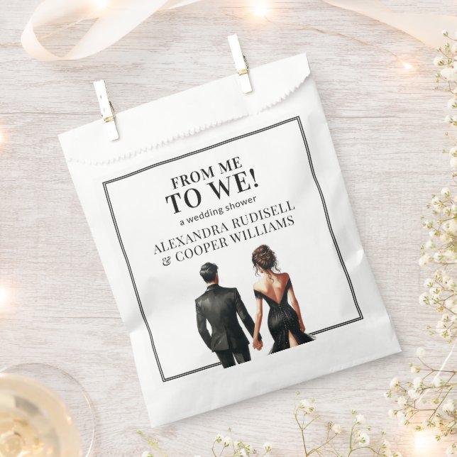 Sacolinha EU PARA NÓS | Preto Elegante e Branco (Cortado)