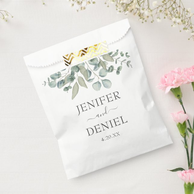 Sacolinha Eucalyptus Greenery Wedding (Selado)