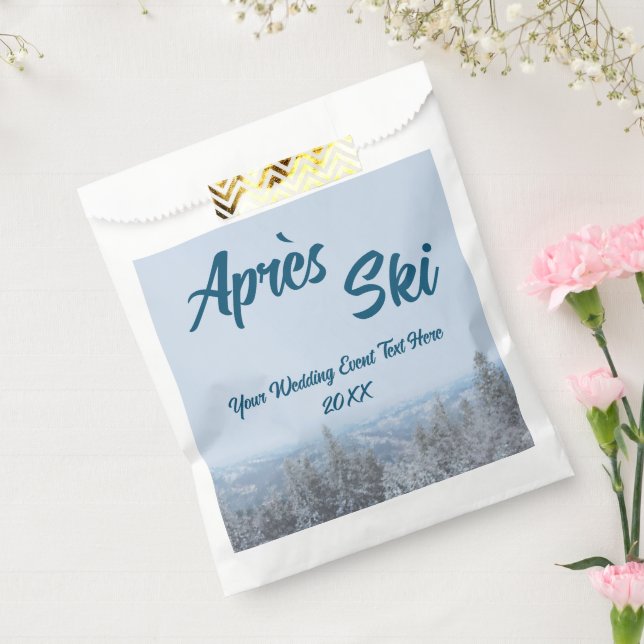 Sacolinha Evento de Casamento Snowy Mountain Forest Apres (Selado)