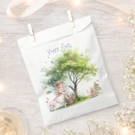 Sacolinha Fada de Primavera de Páscoa de de Aquarela