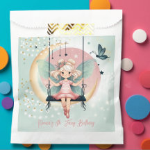 Fada magica encantada no aniversário de criança de
