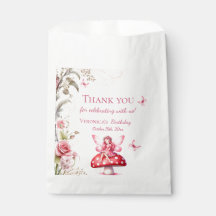 Fada Obrigada Por Celebrar Aniversário Rosa