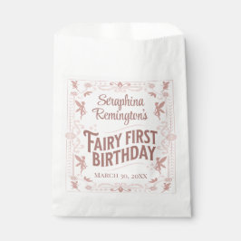 Sacolinha Fada Primeiro Aniversário Festa de Boas Meninas Ro