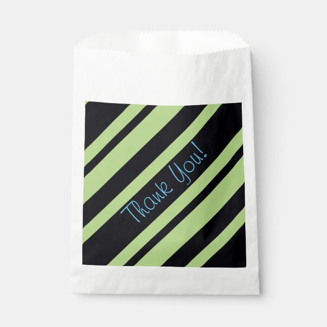 Sacolinha Faixa Diagonal Com Verde (Frente)