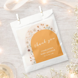 Sacolinha Fall Boho Wildflower Arco Chá de fraldas Obrigado