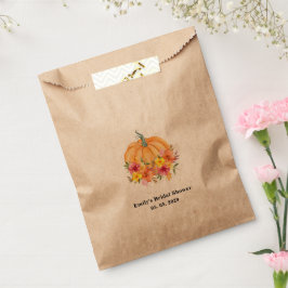 Sacolinha Fall Pumpkin Bridal Shower Kraft