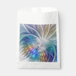 Sacolinha Fantasia Floral, Abstrato Fractal Colorida