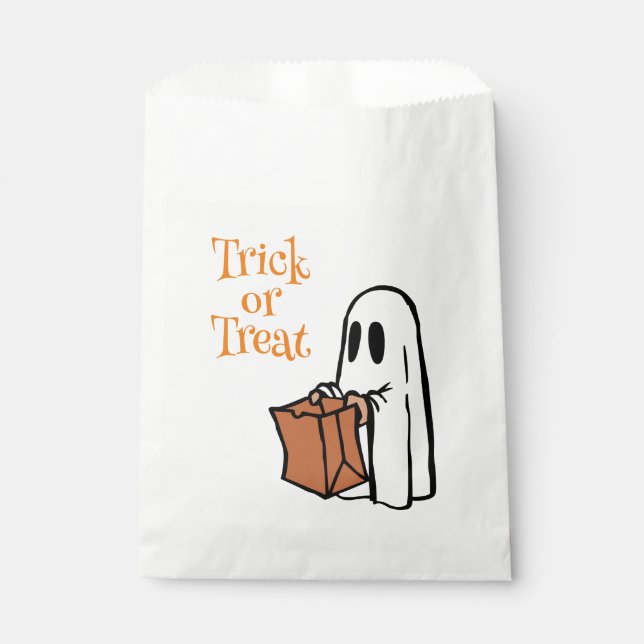 Sacolinha Fantasma Clássico do Halloween com Truque de Bag o (Frente)