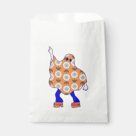 Sacolinha Fantasma floral de halloween, discoteca dos anos 7