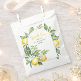 Sacolinha Favor Bag Lemon citru aniversário.
