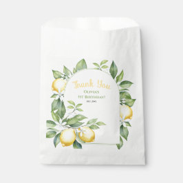 Sacolinha Favor Bag Lemon citru aniversário.