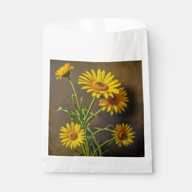 Sacolinha Favor Bags (Yellow Daisies) (Frente)
