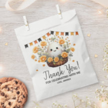 Favor de Aniversário de Halloween Fantasma Fofo