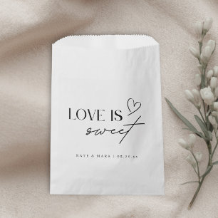 Sacolinha Favor de casamento Minimalista Amor é Doce