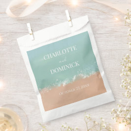 Sacolinha Favor do Casamento de Praia Simples no Verão