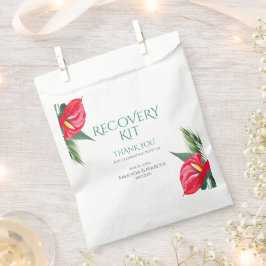 Sacolinha Favor do kit de recuperação de casamentos de flore