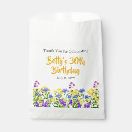 Sacolinha Favor do Partido aniversário de 30 anos das Flores