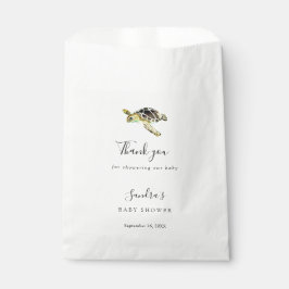 Sacolinha Favor Personalizado do Chá de fraldas de Tartaruga