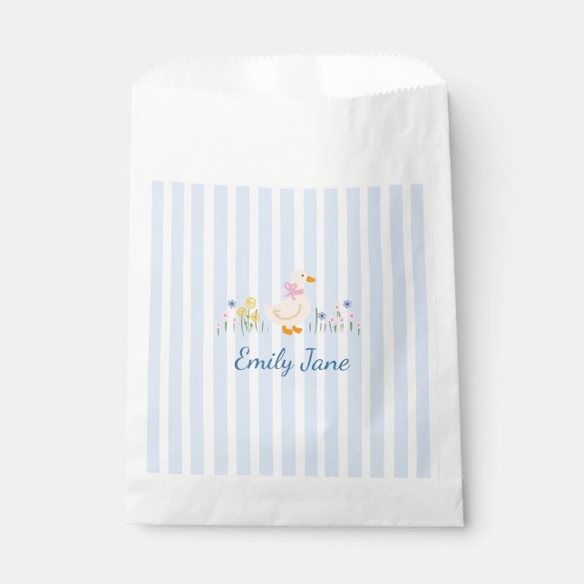 Sacolinha Favor Personalizado para Chá de Bebê (Frente)