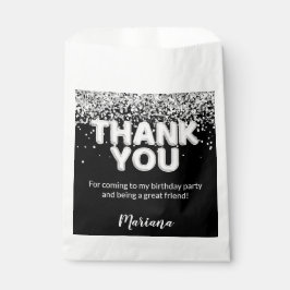 Sacolinha Favoritos para festas roxos e prateados