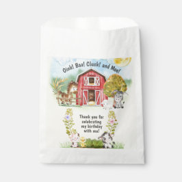 Sacolinha Fazenda de segundo aniversário Parede Animal