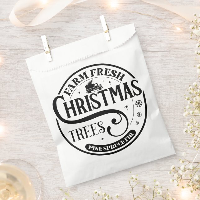 Sacolinha Fazenda Fresca Árvores de Natal Pinheiras (Cortado)