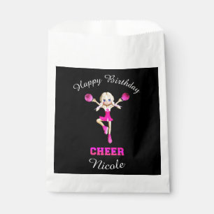 Sacolinha "Feliz aniversario Cheerleading" personalizado