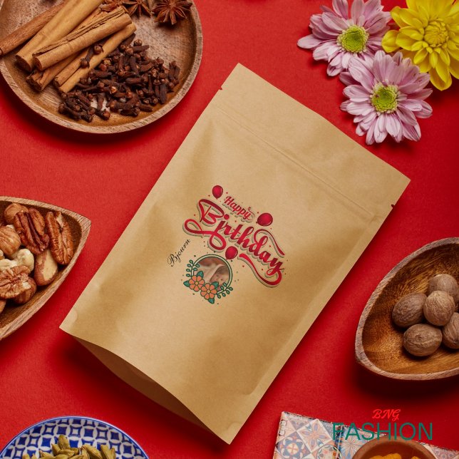 Sacolinha Feliz Aniversário Com Foto Mínima Clássica (Criador carregado)