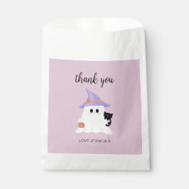 Sacolinha Feliz Aniversário do Fantasma Fantasma Rosa