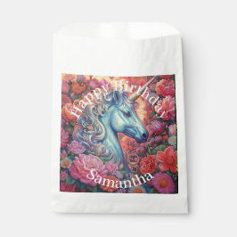 Sacolinha Feliz Aniversário do Unicórnio Magnético