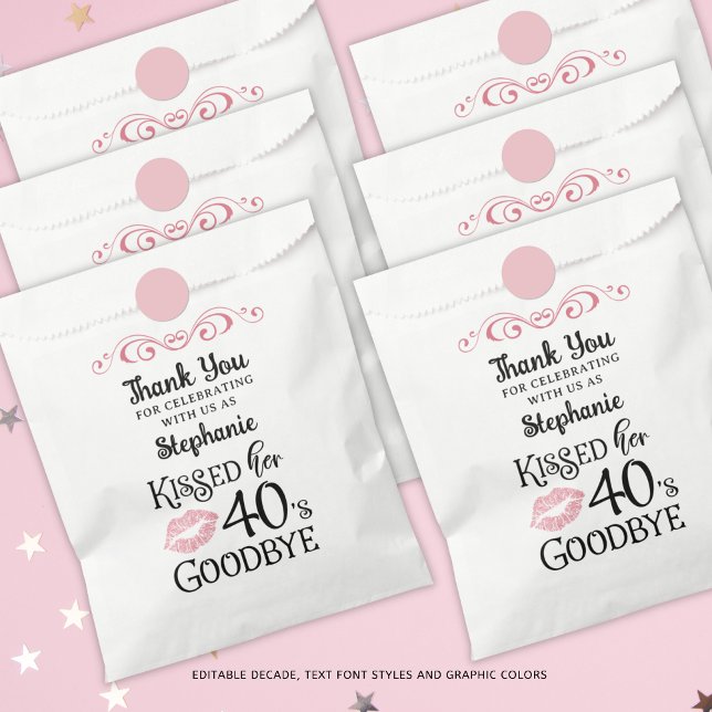 Sacolinha Feliz Aniversário Obrigado Beijei Sua Década Adeus (Criador carregado)