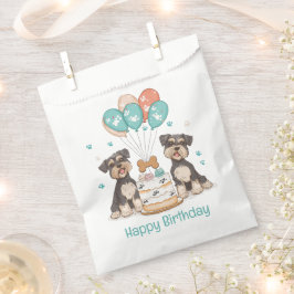 Sacolinha Feliz Aniversário Schnauzer Cães