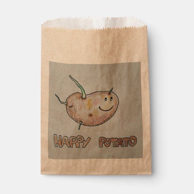 Sacolinha Feliz Bolsas de Favor de Batata (Frente)