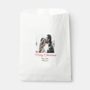 Sacolinha Feliz casal de Natal - adicione nome feliz holida