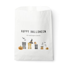 Feliz Halloween, Fofo Bestial, Família de Aquarela