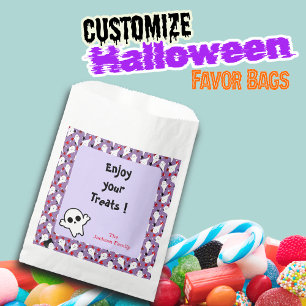 Sacolinha Feliz Halloween Ghouls Hunting Party Personalizar