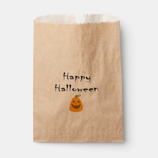 Sacolinha Feliz Halloween Pumpkin Treat Bag (Frente)