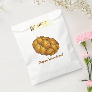 Sacolinha Feliz Hanukkah Chanukah Challah Bread Loaf