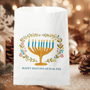 Sacolinha FELIZ HANUKKAH, Feriado floral judaico