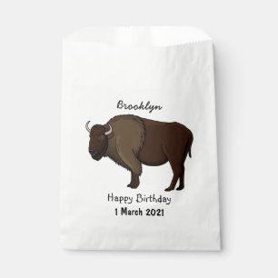 Sacolinha Feliz ilustração de búfalo bisonte americano