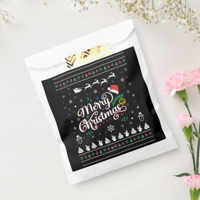 Sacolinha Feliz Natal Engraçado (Selado)