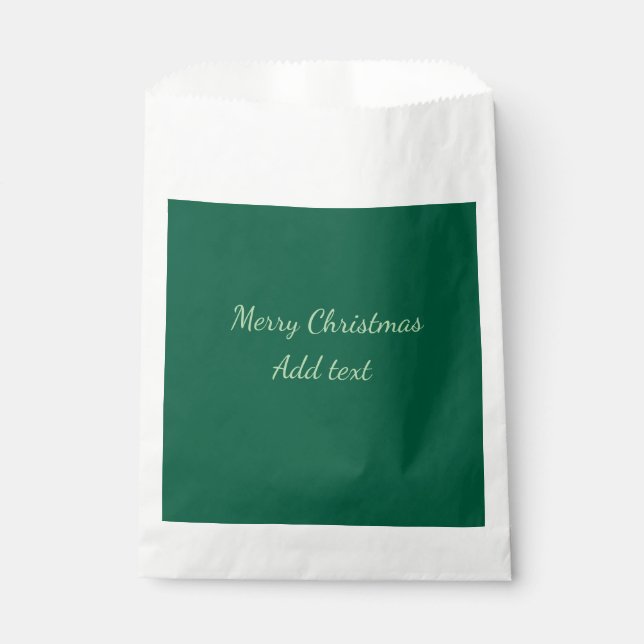 Sacolinha Feliz Natal verde plano solo holida (Frente)